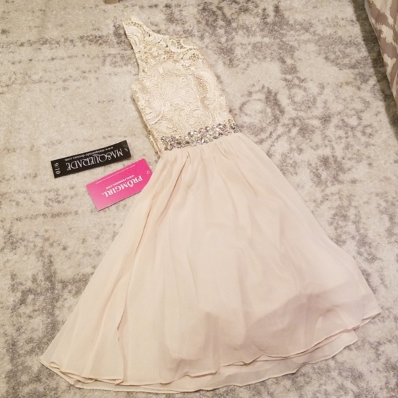 Lace&Chiffon Cocktail Dress - Picture 4 of 7